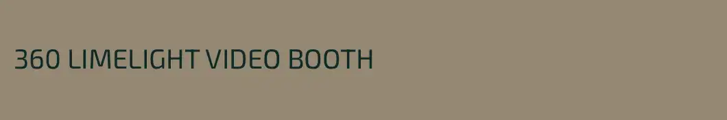 360 LIMELIGHT VIDEO BOOTH 